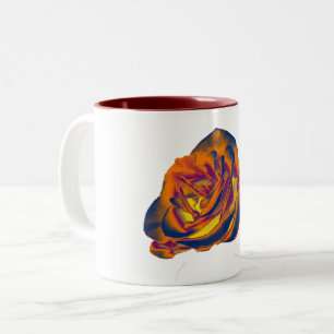Sinaasappel Roos Koffie-Mok Tweekleurige Koffiemok