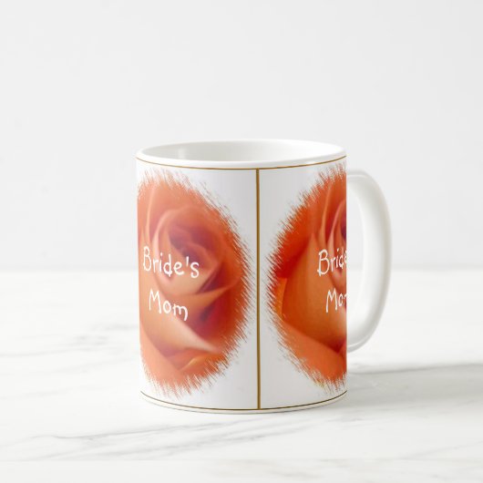 Sinaasappel Roos Sjabloon Mok (Voorkant rechts)