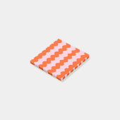 Sinaasappel Roze Groovy Stripe Moderne Minimalisti Post-it® Notes (Schuin)