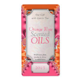 Sinaasappel Roze Stimuleert Etherische Oliefles Et Etiket (Voorkant)