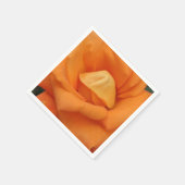 Sinaasappel rozen bloemluiers servet (Hoek)