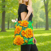 Sinaasappel Rozen Tote Tas