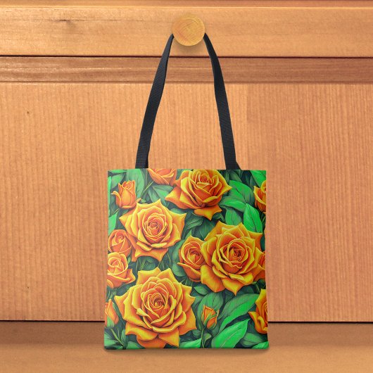 Sinaasappel Rozen Tote Tas