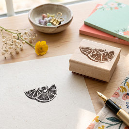 Sinaasappel Rubberstempel