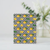 SINAASAPPEL RUITJES PATROON BRIEFKAART (Staand voorkant)