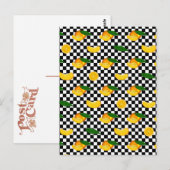 SINAASAPPEL RUITJES PATROON BRIEFKAART (Voorkant / Achterkant)
