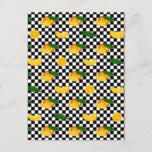 SINAASAPPEL RUITJES PATROON BRIEFKAART (Voorkant)