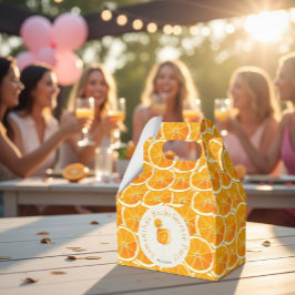 Sinaasappel schijf verpakkingsdoos bedankdoosjes