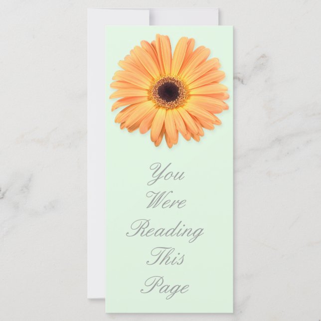 Sinaasappel Sjabloon Bladwijzer Gerbera (Voorkant)