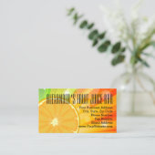 Sinaasappel Slice Citrus Fruit Health Juice Smooth Visitekaartje (Staand voorkant)