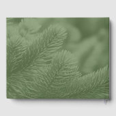 Sinaasappel Slice Groene Pijnnaalden Bruiloft Gastenboek (Achterkant)