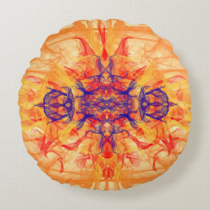 SINAASAPPEL SMOKE - Fractal Art - Ronde Pillow Rond Kussen