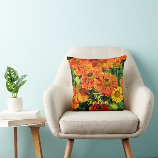 Sinaasappel Sneezeweed Helenium Tuin Bloemen Famil Kussen (Stoel)