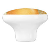 Sinaasappel Sparkle Pumpkin Halloween Autumn Herfs Keramische Knop (Zijkant)