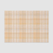 Sinaasappel Spice Tartan Plaid Pattern Print Tissuepapier (Voorkant)