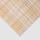 Sinaasappel Spice Tartan Plaid Pattern Print Tissuepapier (Detail)