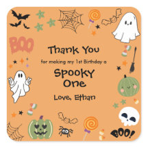 Sinaasappel Spookachtig Eén Schattig Halloween 1e