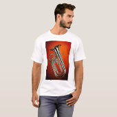 Sinaasappel Spotlght Tuba Shirt (Voorkant volledig)