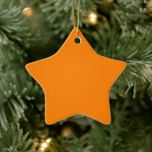 Sinaasappel Ster Keramische Versiering Keramisch Ornament (Boom)
