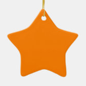 Sinaasappel Ster Keramische Versiering Keramisch Ornament (Achterkant)