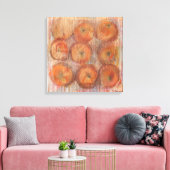 Sinaasappel Stilleven Grote muurkunst Canvas Print (Insitu (Woonkamer))
