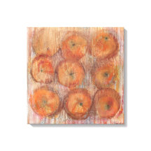 Sinaasappel Stilleven Grote muurkunst Canvas Print