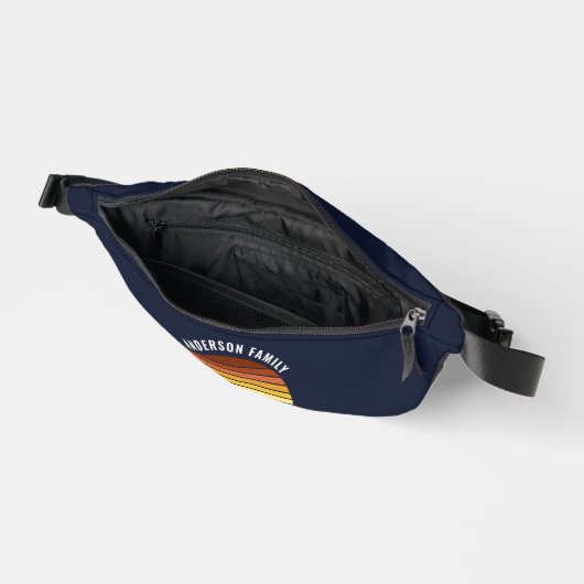  Sinaasappel Sunset Mountain Blue Wandelen Heuptasje (Open)