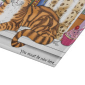 Sinaasappel Tabby Keuken Counter Top Cat Snijplank (Hoek)