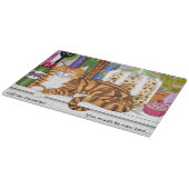 Sinaasappel Tabby Keuken Counter Top Cat Snijplank (Hoek)