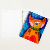 Sinaasappel tablet glimlachen planner (Display)