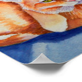 Sinaasappel tabletten snijden poster (Hoek)