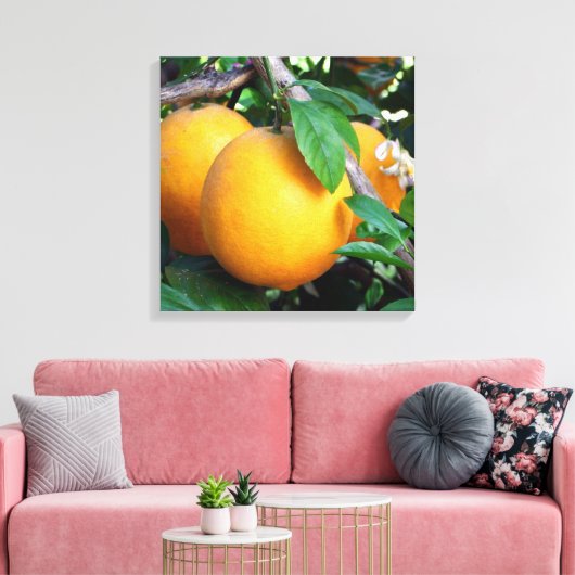 Sinaasappel - Tangelo Canvas Afdruk (Insitu (Woonkamer))