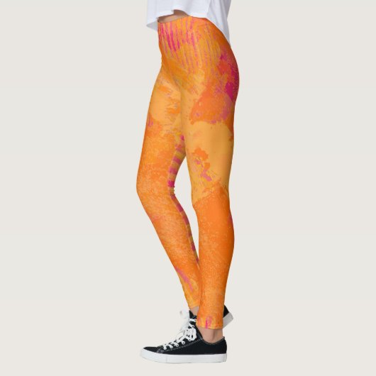 Sinaasappel Tiger Leggings (Links)