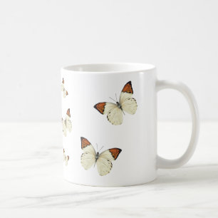 Sinaasappel Tip Butterflies Coffee Mok
