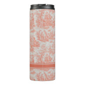  sinaasappel Toile de Jouy afgedrukt Thermosbeker (Achterkant)