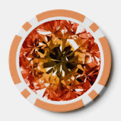 Sinaasappel Topaz Citrien Filter Diamond Gem Stone Pokerchips (Achterkant)