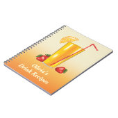 Sinaasappel Tropische Citrus Fruitdrank Recepten Notitieboek (Linkerzijde)