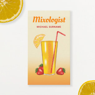 Sinaasappel Tropische Citrusdrank Mixologist Barte Visitekaartje