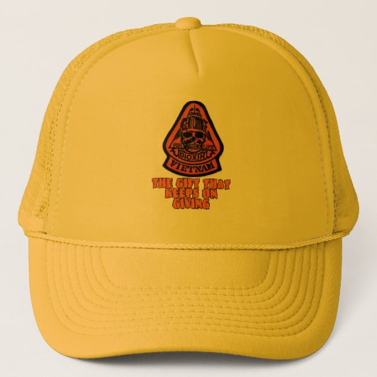 sinaasappel trucker pet (Voorkant)