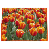 Sinaasappel Tulip Garden Floral Groot Cadeauzakje (Voorkant)