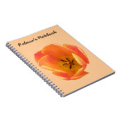 Sinaasappel Tulp Aanpasbaar Notitieboek (Rechterzijde)