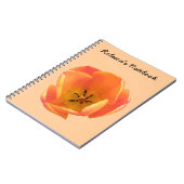 Sinaasappel Tulp Aanpasbaar Notitieboek (Linkerzijde)