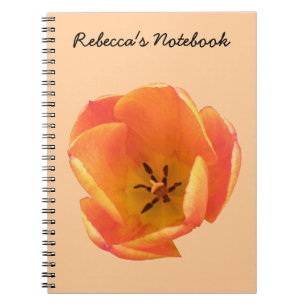 Sinaasappel Tulp Aanpasbaar Notitieboek