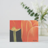 sinaasappel tulpen briefkaart (Staand voorkant)