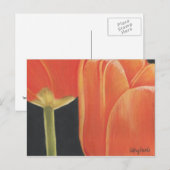 sinaasappel tulpen briefkaart (Voorkant / Achterkant)