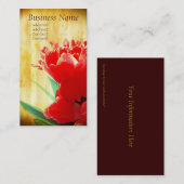 Sinaasappel Tulpen Visitekaartjes (Voorkant / Achterkant)