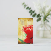 Sinaasappel Tulpen Visitekaartjes (Staand voorkant)