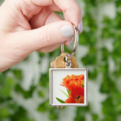 Sinaasappel Tulps Sleutelhanger (Hand)