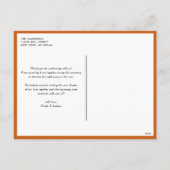 Sinaasappel typografie vrolijk kerstfeest fotocoll feestdagenkaart (Achterkant)