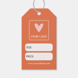 Sinaasappel Uw Square Logo Social Media Prijs Labe Cadeaulabel